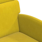 Sillas de Comedor con Ruedas 2 pcs Amarillo 58 x 65 x 98 cm