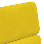 Sillas de Comedor con Ruedas 2 pcs Amarillo 58 x 65 x 98 cm