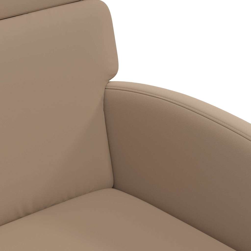 Sillas de Comedor con Ruedas 2 pcs Capuchino 58 x 65 x 98 cm