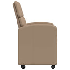 Sillas de Comedor con Ruedas 2 pcs Capuchino 58 x 65 x 98 cm