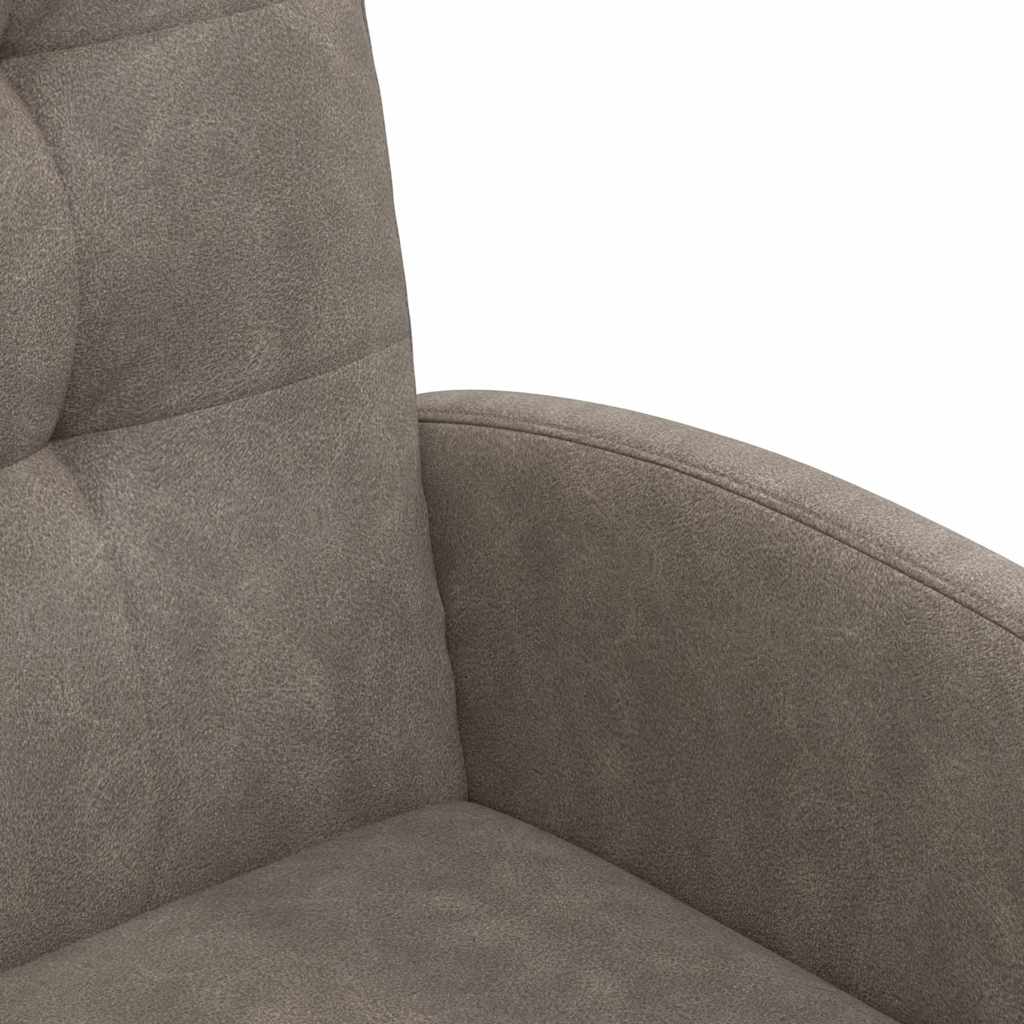 Sillas de Comedor con Ruedas 2 pcs Gris 58 x 67 x 97 cm