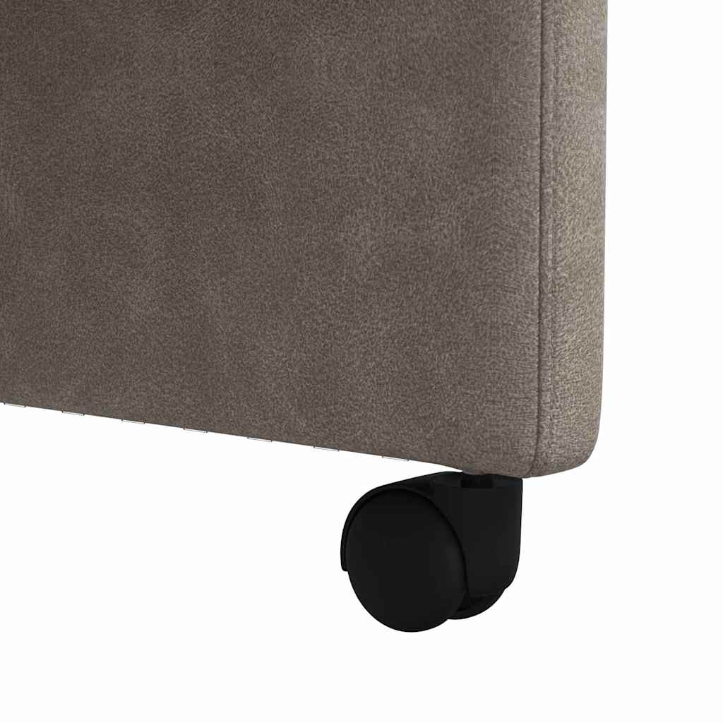 Sillas de Comedor con Ruedas 2 pcs Gris 58 x 67 x 97 cm