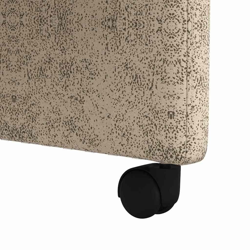 Sillas de Comedor con Ruedas 2 pcs Gris claro 58 x 67 x 97 cm