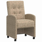 Sillas de Comedor con Ruedas 2 pcs Gris claro 58 x 67 x 97 cm