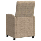 Sillas de Comedor con Ruedas 2 pcs Gris claro 58 x 67 x 97 cm