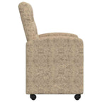 Sillas de Comedor con Ruedas 2 pcs Gris claro 58 x 67 x 97 cm