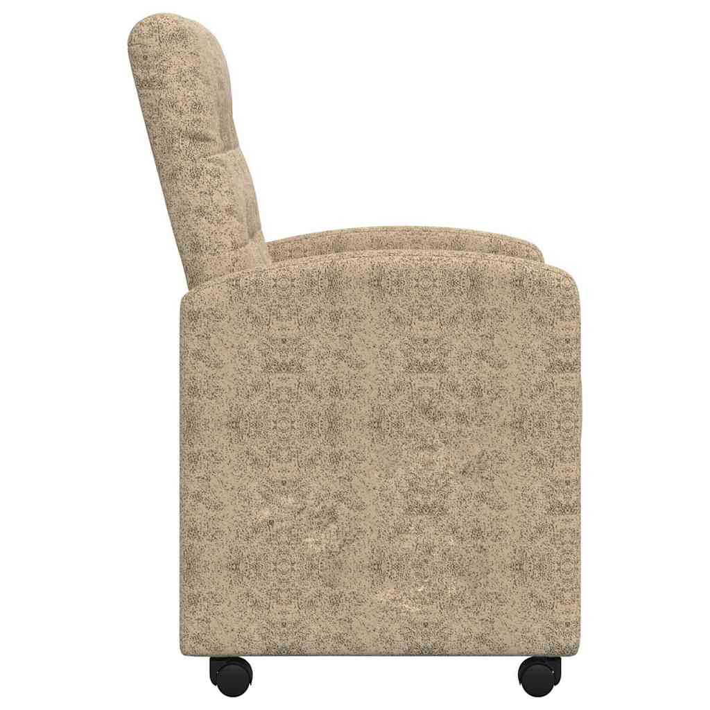 Sillas de Comedor con Ruedas 2 pcs Gris claro 58 x 67 x 97 cm