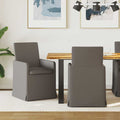 Sillas de comedor 2 pcs Gris claro 57 x 67 x 95 cm Lino