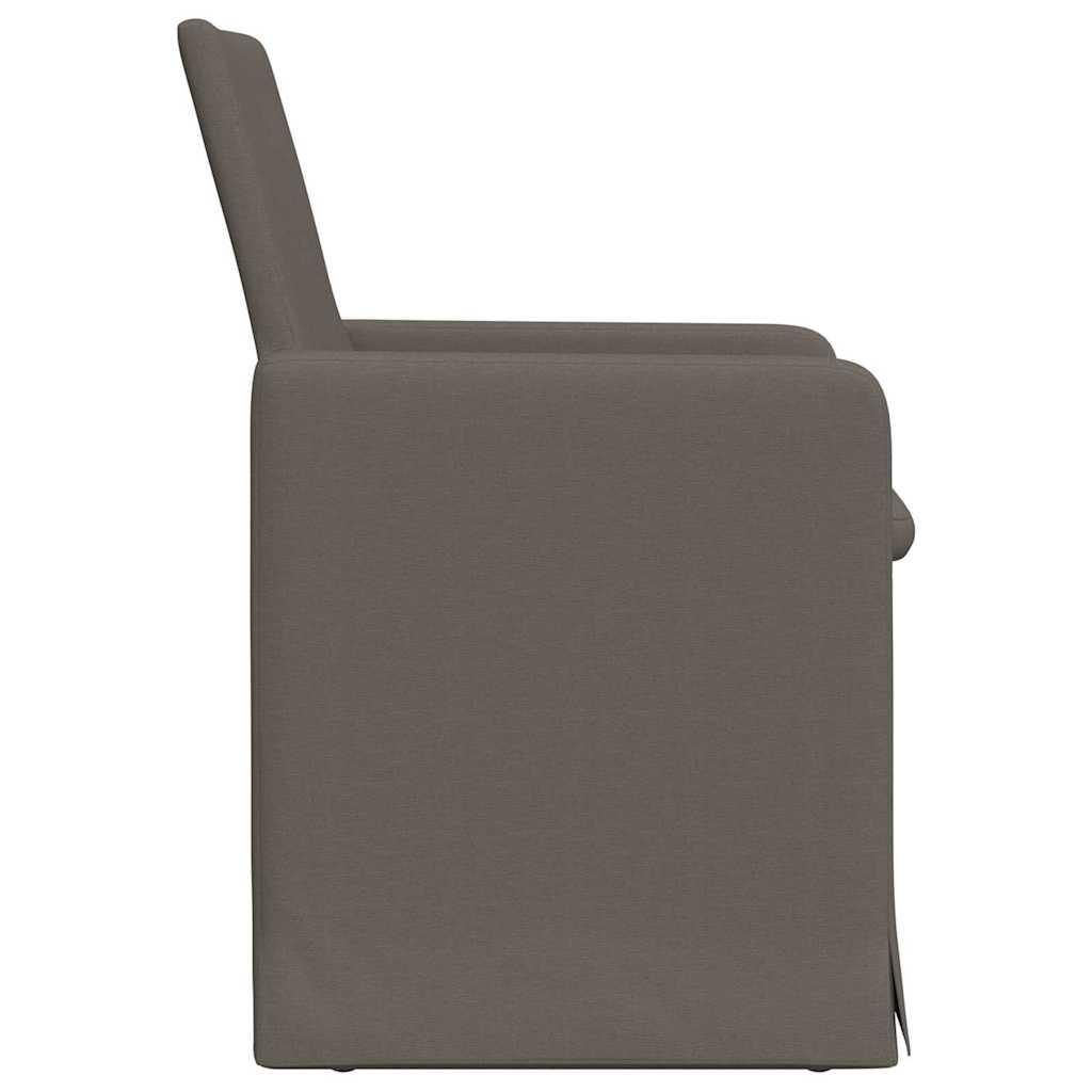 Sillas de comedor 2 pcs Gris claro 57 x 67 x 95 cm Lino