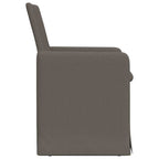 Sillas de comedor 2 pcs Gris claro 57 x 67 x 95 cm Lino