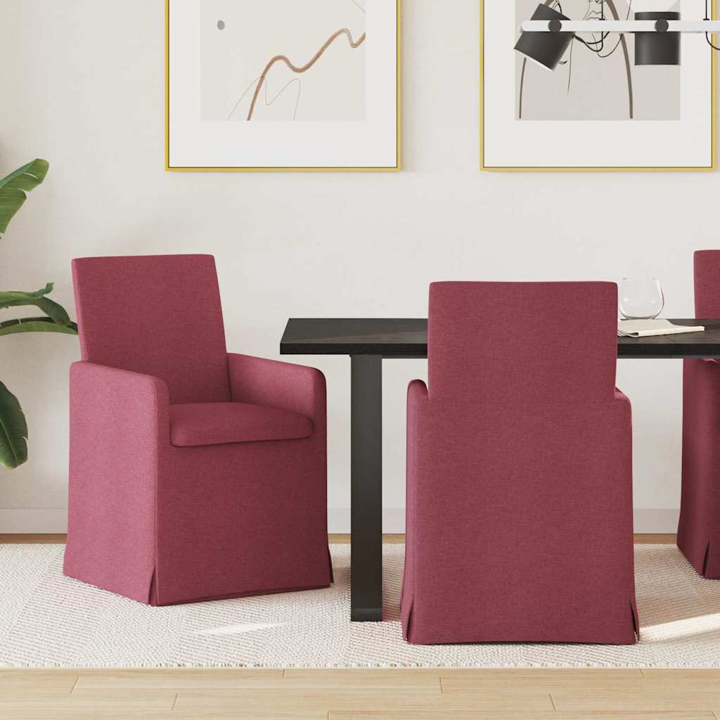 Sillas de comedor 2 pcs Azul 57 x 67 x 95 cm tela