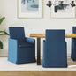 Sillas de comedor 2 pcs Azul 57 x 67 x 95 cm tela