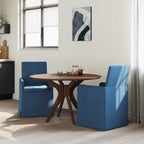 Sillas de comedor 2 pcs Azul 57 x 67 x 95 cm tela