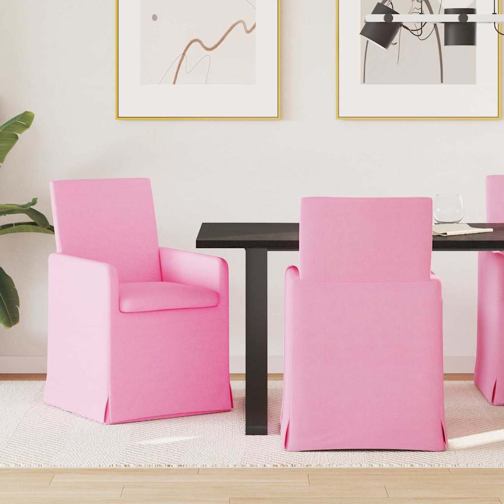 Sillas de comedor 2 pcs Azul 57 x 67 x 95 cm tela