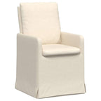 Sillas de comedor 2 pcs Beige 57 x 67 x 98 cm Lino