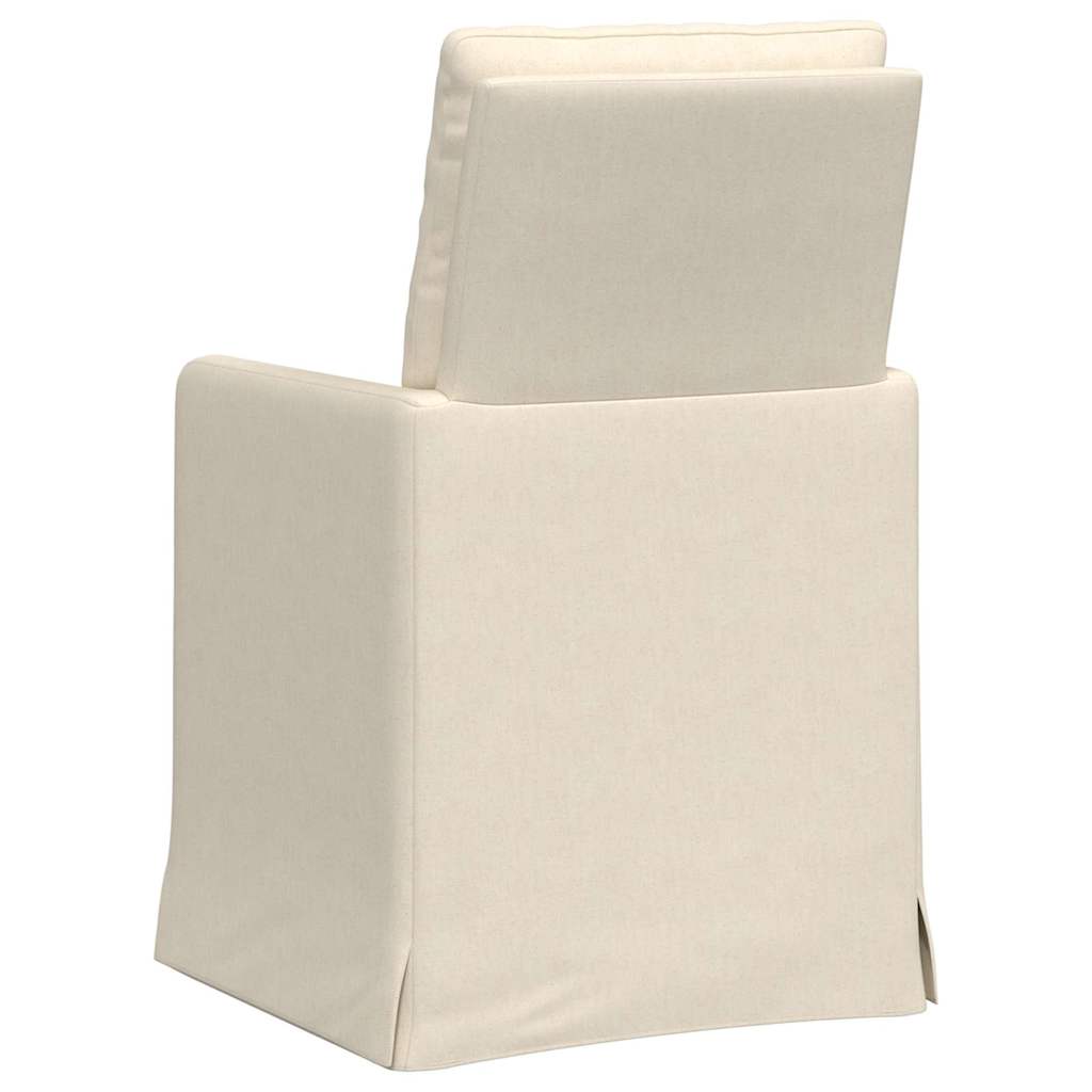 Sillas de comedor 2 pcs Beige 57 x 67 x 98 cm Lino