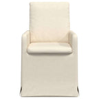 Sillas de comedor 2 pcs Beige 57 x 67 x 98 cm Lino