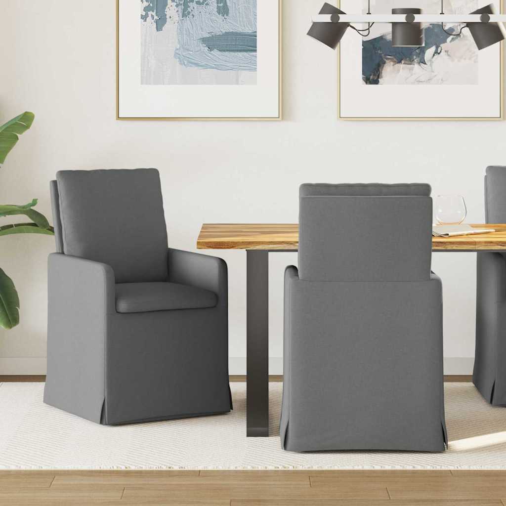 Dining chairs 2 pcs Blue 57 x 67 x 98 cm fabric