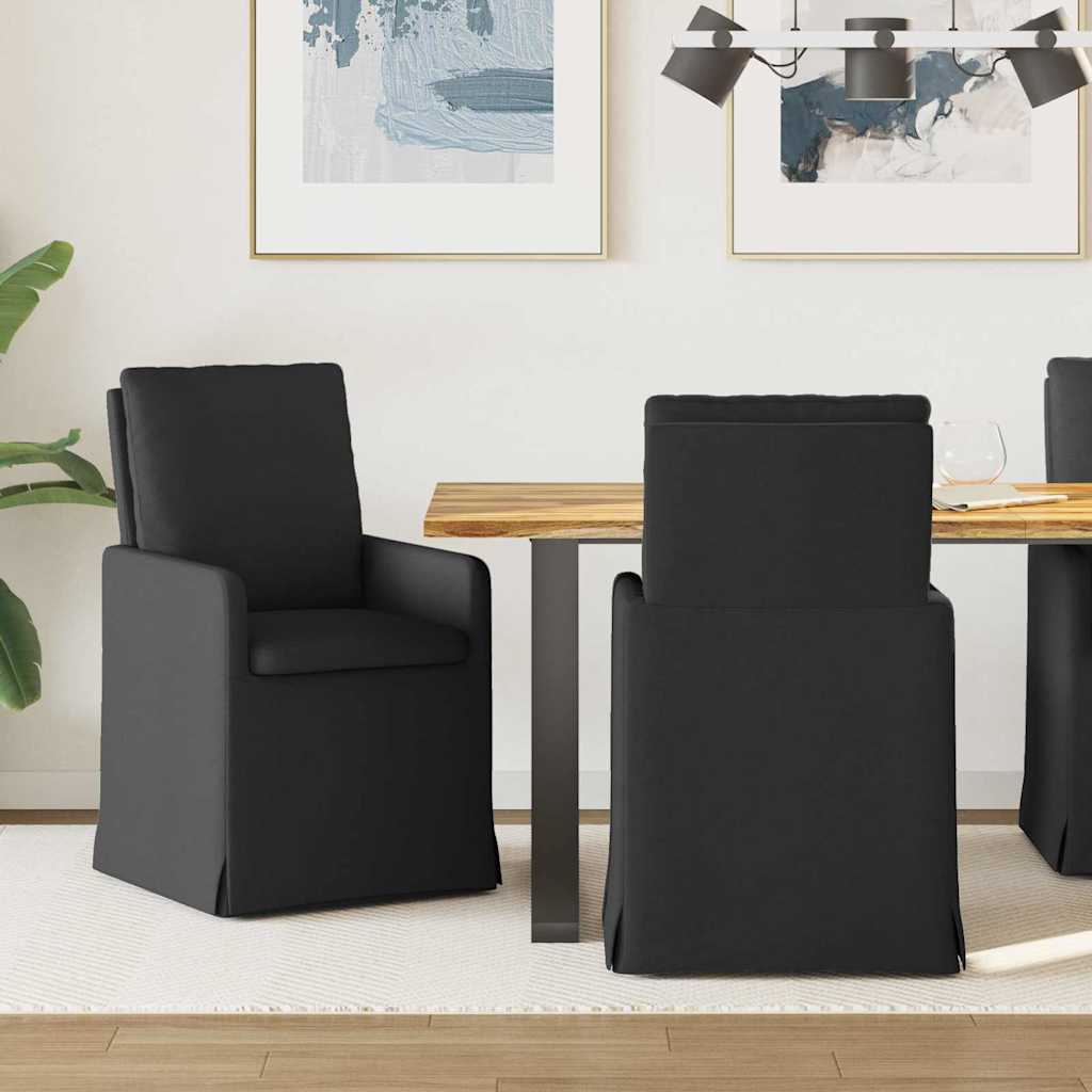 Dining chairs 2 pcs Blue 57 x 67 x 98 cm fabric