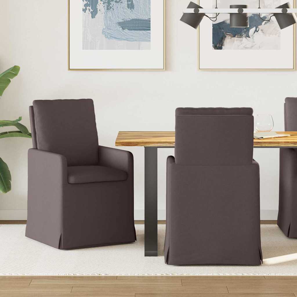 Dining chairs 2 pcs Blue 57 x 67 x 98 cm fabric