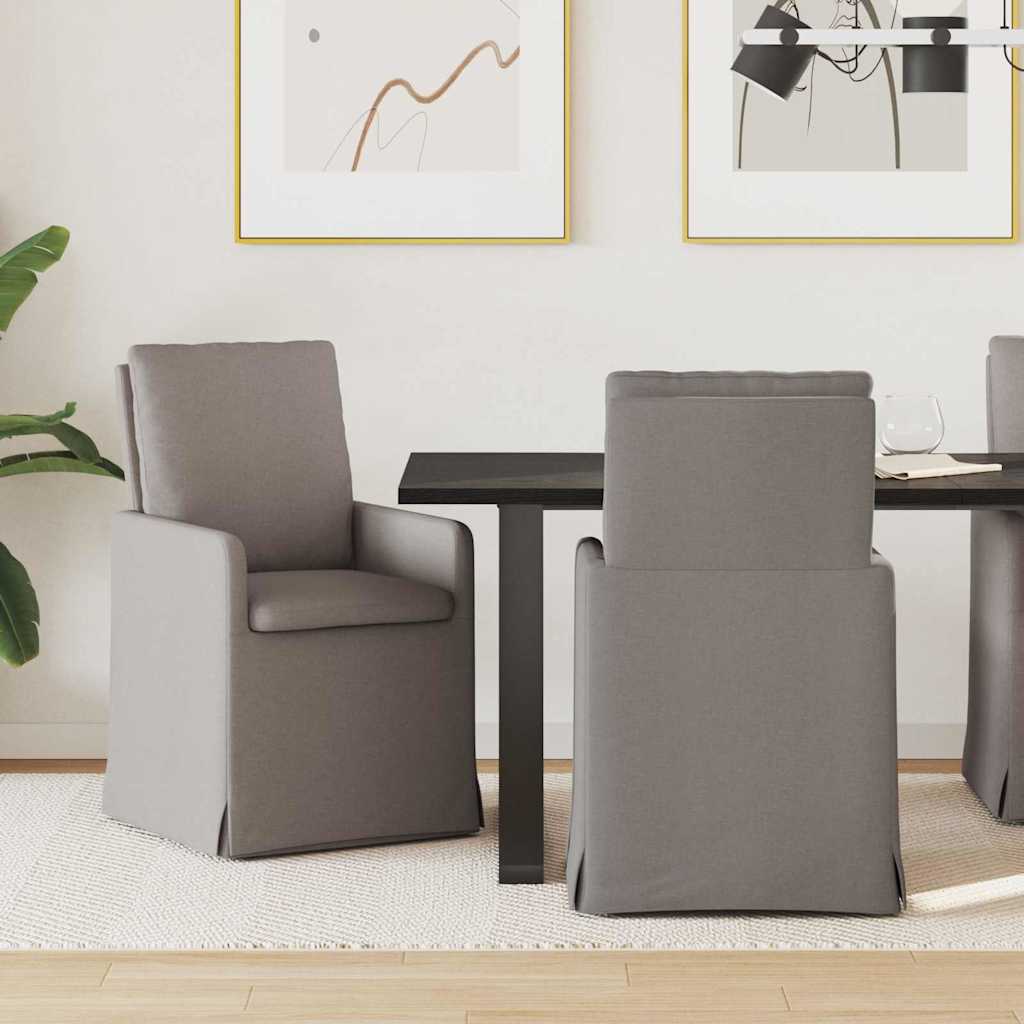 Dining chairs 2 pcs Blue 57 x 67 x 98 cm fabric