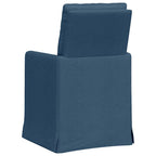 Sillas de comedor 2 pcs Azul 57 x 67 x 98 cm tela