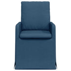 Sillas de comedor 2 pcs Azul 57 x 67 x 98 cm tela