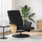 Black Reclining Massage Chair 79 x 87 x 104.5 cm fabric