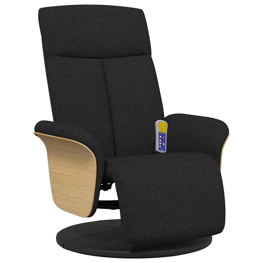 Silla de masajes reclinable Negro 79 x 87 x 104,5 cm tela