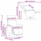 Silla de masajes reclinable Cuero sintético