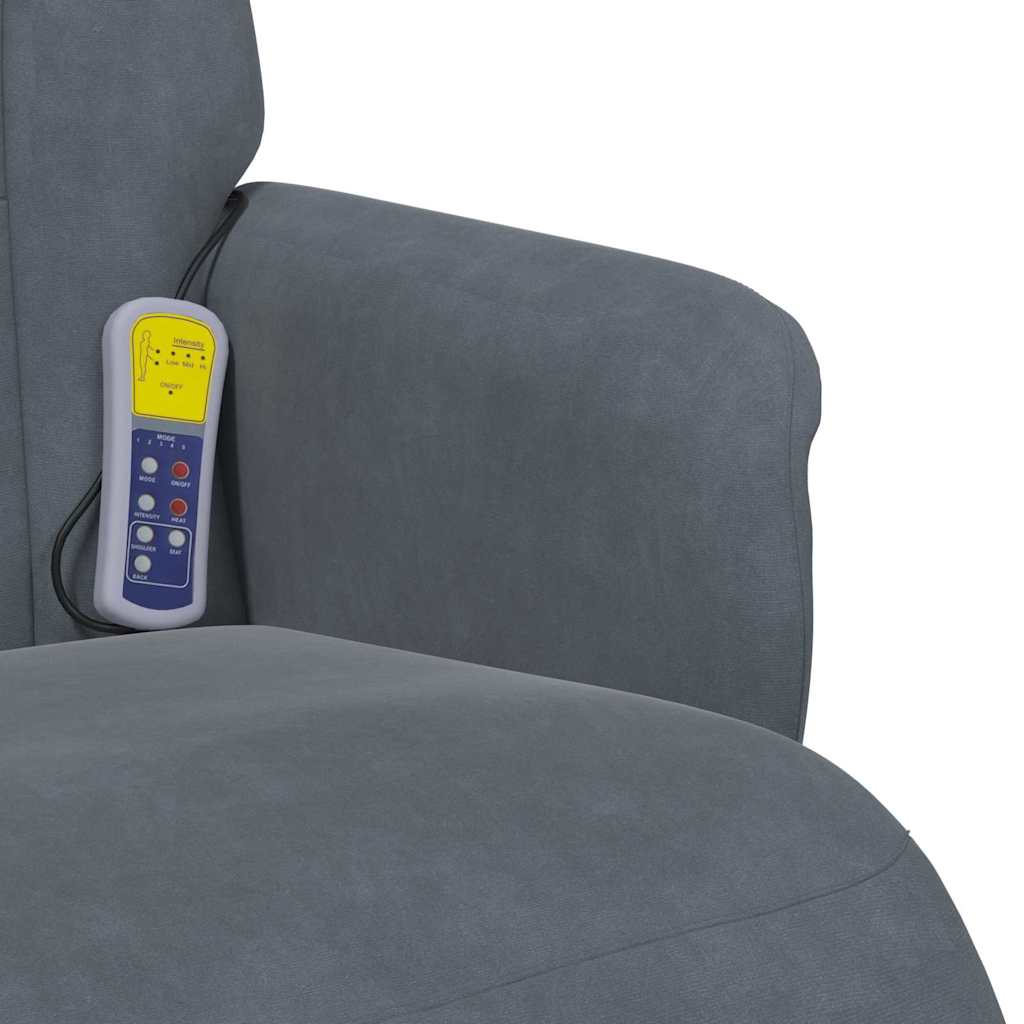 Silla de masajes reclinable Gris oscuro 91 x 71 x 105 cm