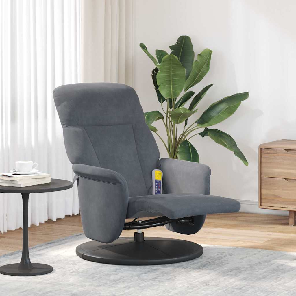 Silla de masajes reclinable Gris oscuro 91 x 71 x 105 cm