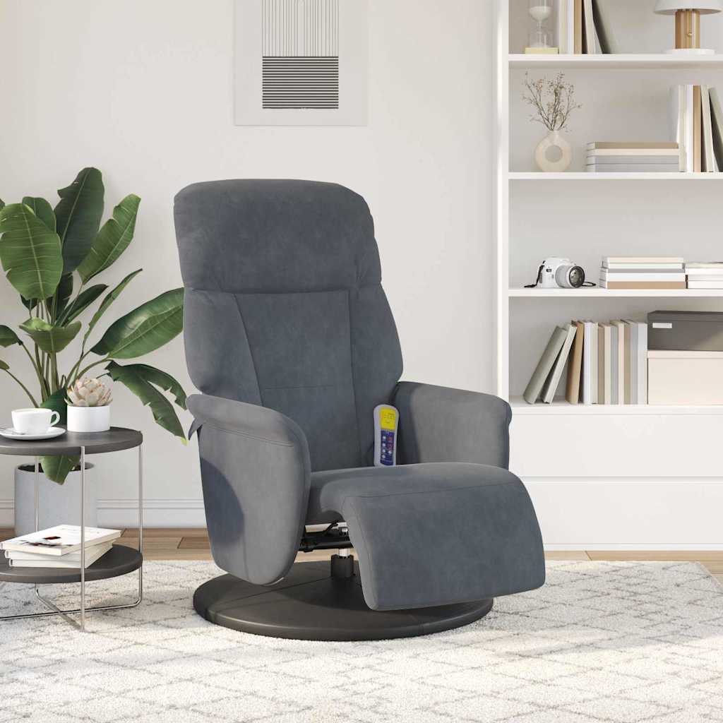 Silla de masajes reclinable Gris oscuro 91 x 71 x 105 cm