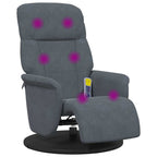 Silla de masajes reclinable Gris oscuro 91 x 71 x 105 cm