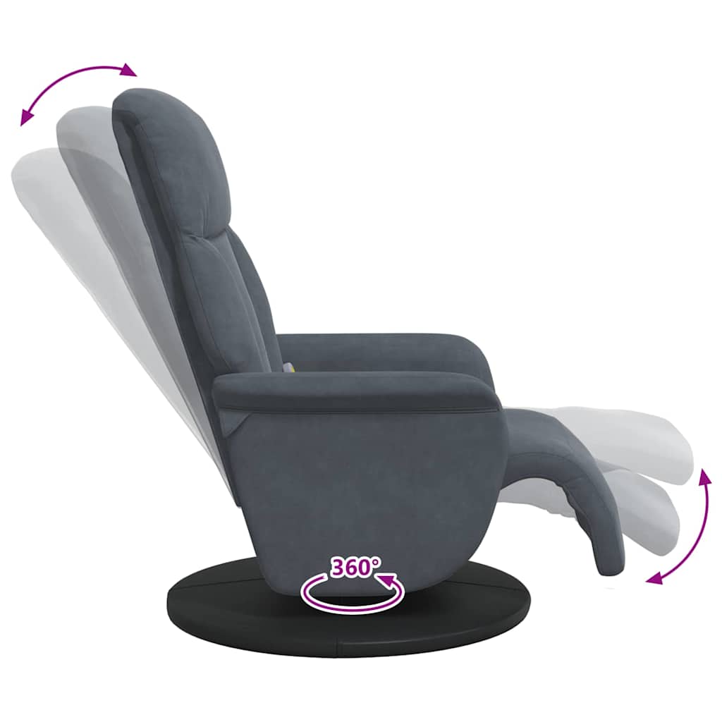 Silla de masajes reclinable Gris oscuro 91 x 71 x 105 cm
