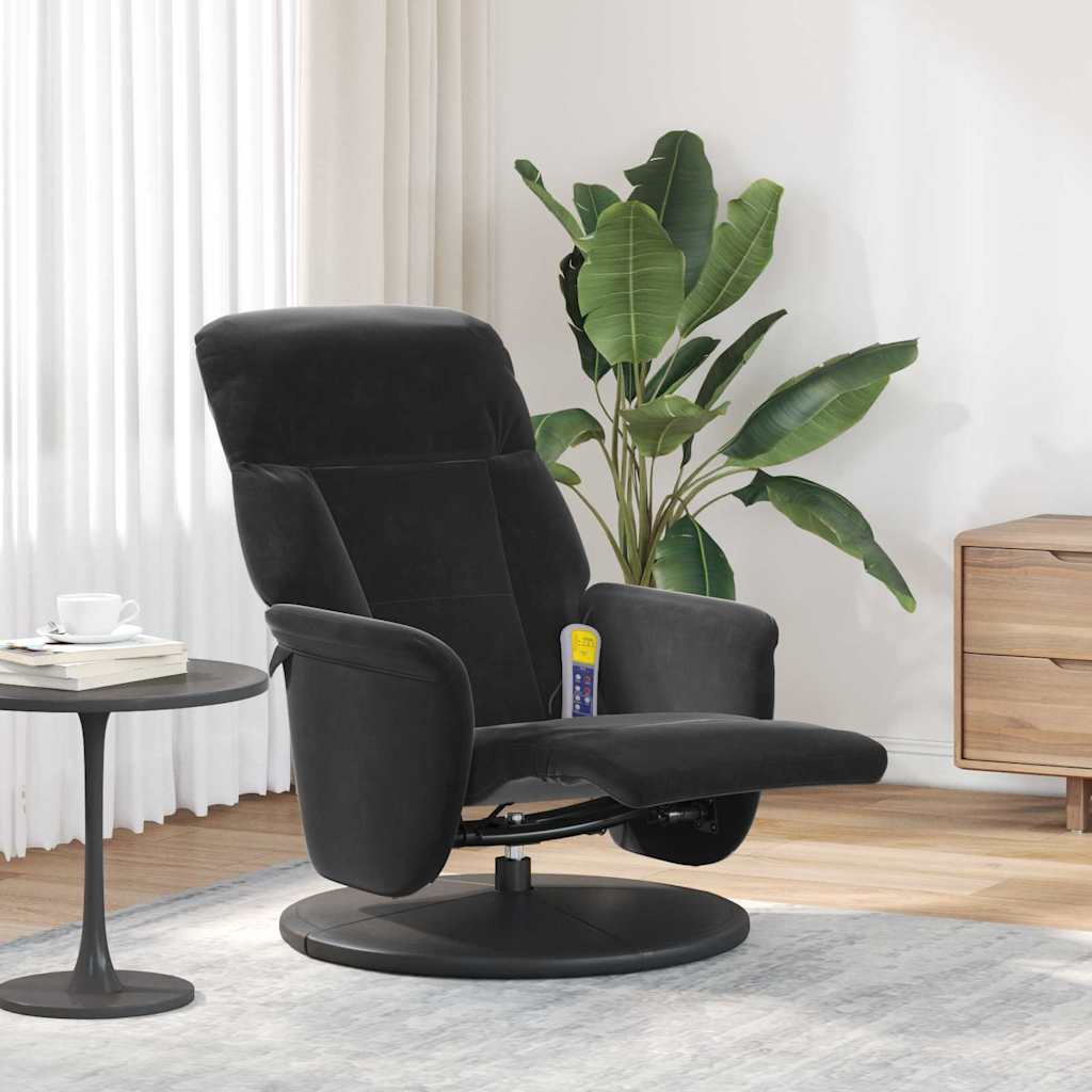 Dark Grey Recliner Massage Chair 91 x 71 x 105 cm