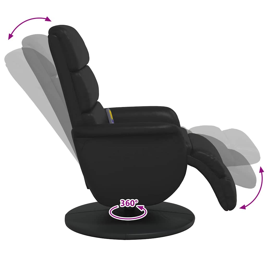 Silla de masajes reclinable Negro 71 x 98 x 106 cm