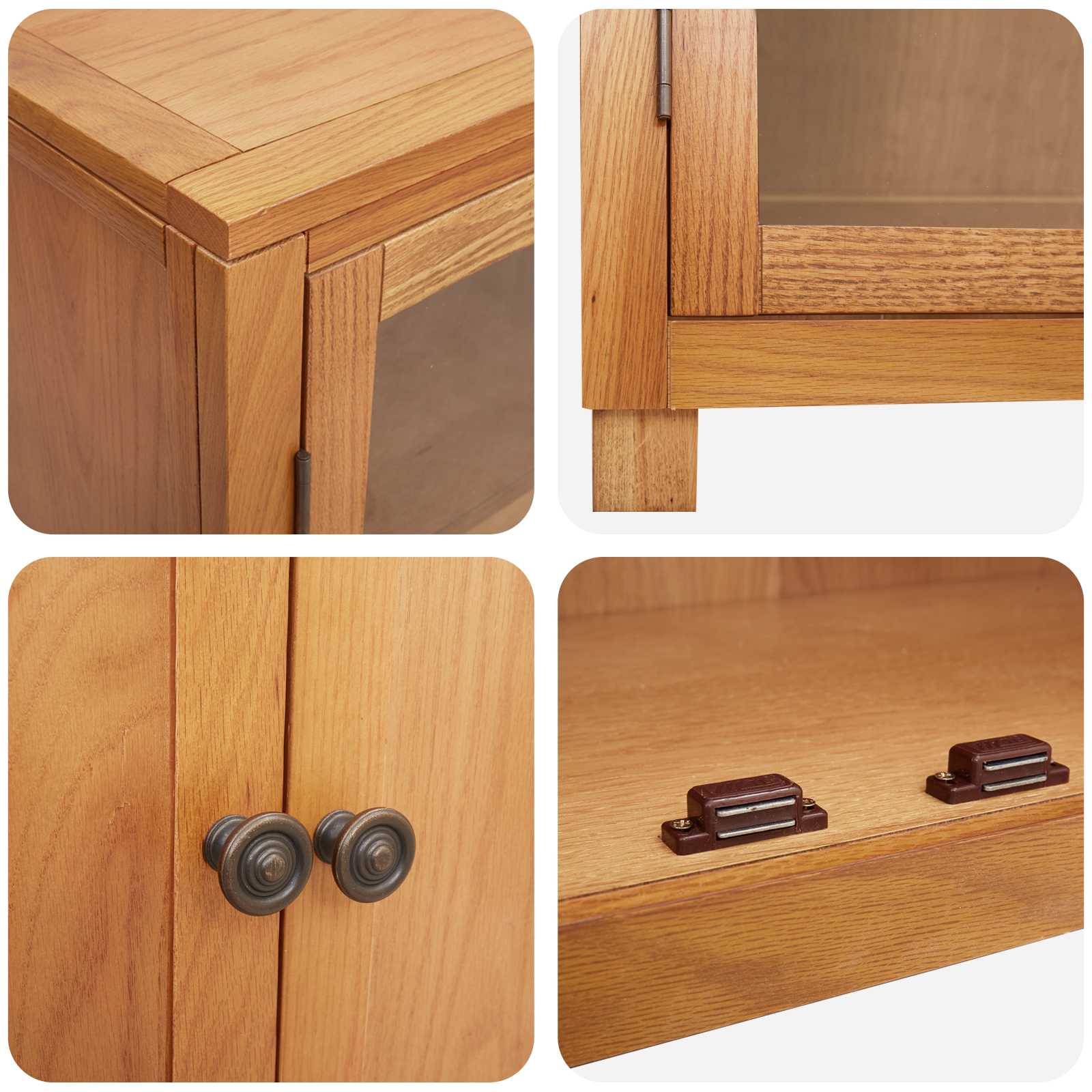 Conjunto de Muebles de Almacenaje con estante 2 pcs Natural