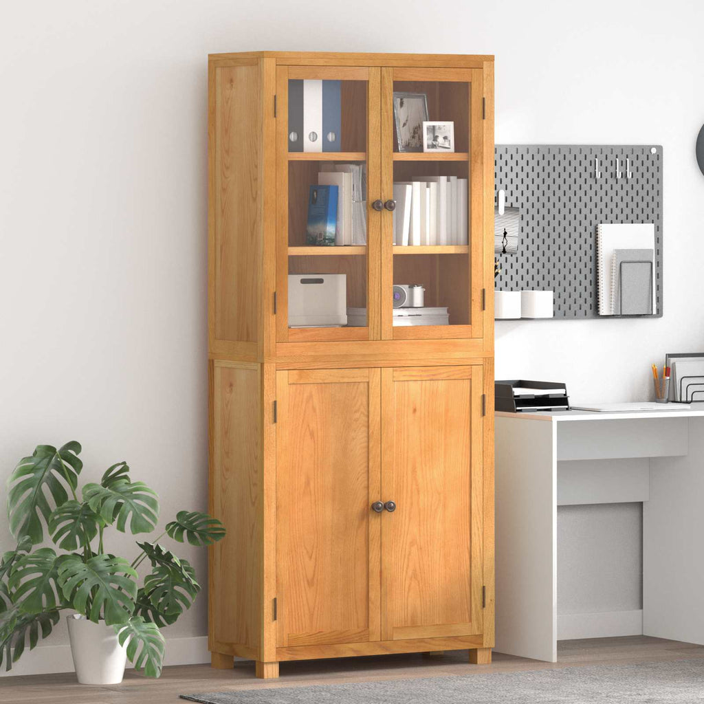 Conjunto de Muebles de Almacenaje con estante 2 pcs Natural