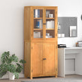 Conjunto de Muebles de Almacenaje con estante 2 pcs Natural