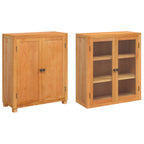 Conjunto de Muebles de Almacenaje con estante 2 pcs Natural