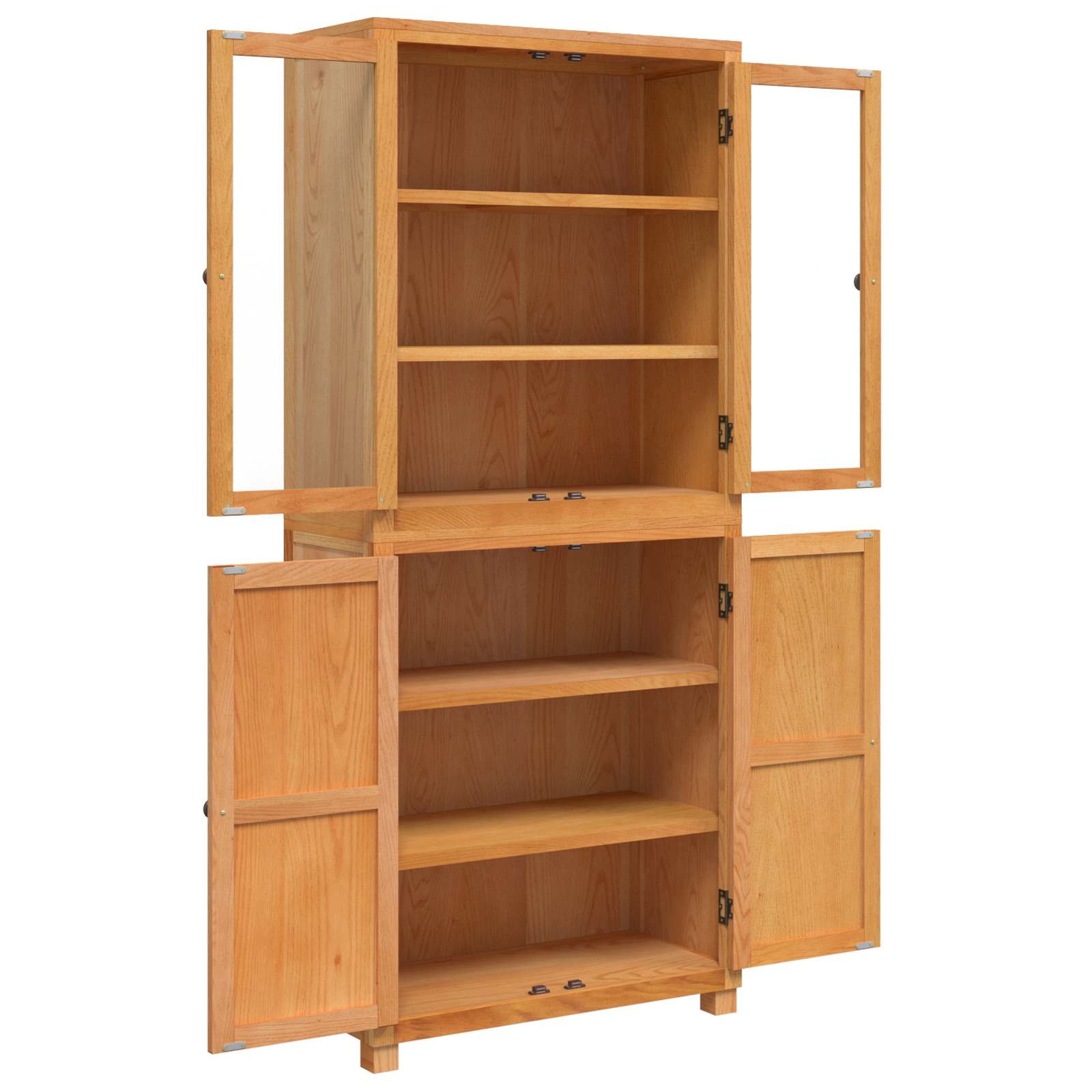 Conjunto de Muebles de Almacenaje con estante 2 pcs Natural