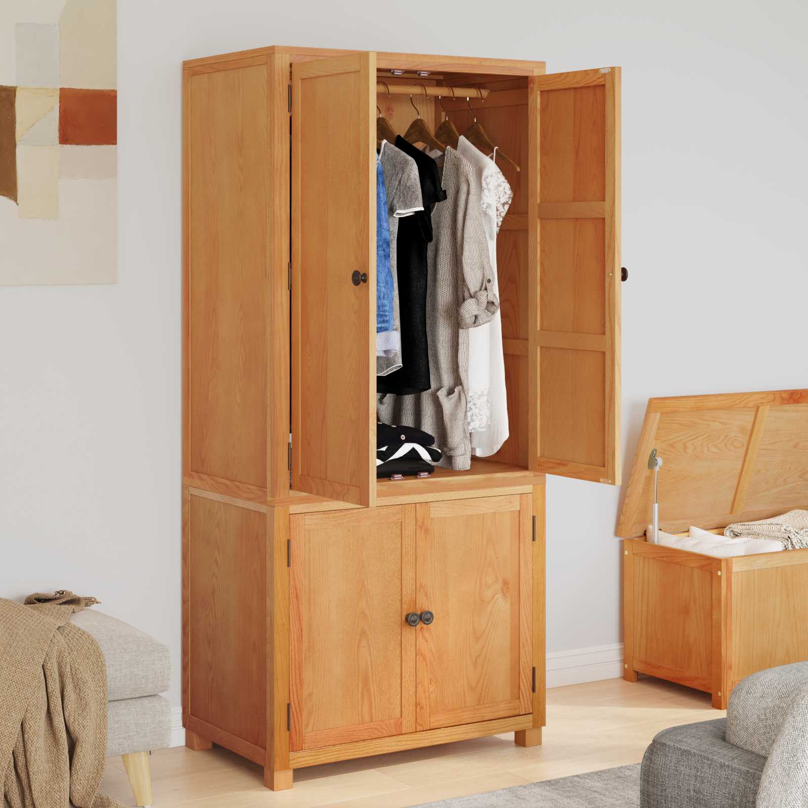 Conjunto de Muebles de Almacenaje Marrón Madera de ingeniería