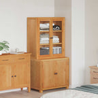 Conjunto de Muebles de Almacenaje con estante 2 pcs Natural