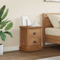 Mesita de Noche Natural 40 x 30 x 50 cm Madera de teca maciza
