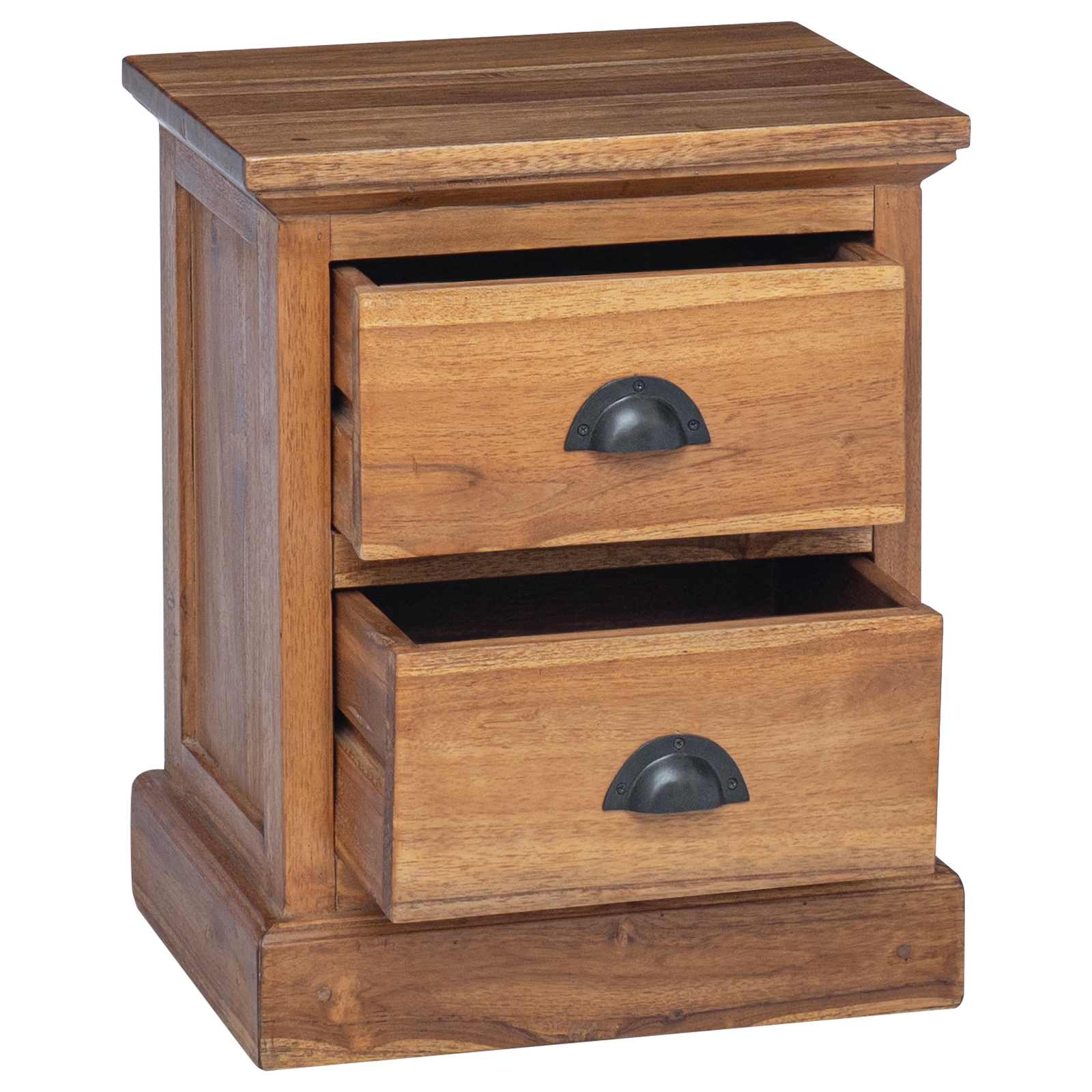 Mesita de Noche Natural 40 x 30 x 50 cm Madera de teca maciza