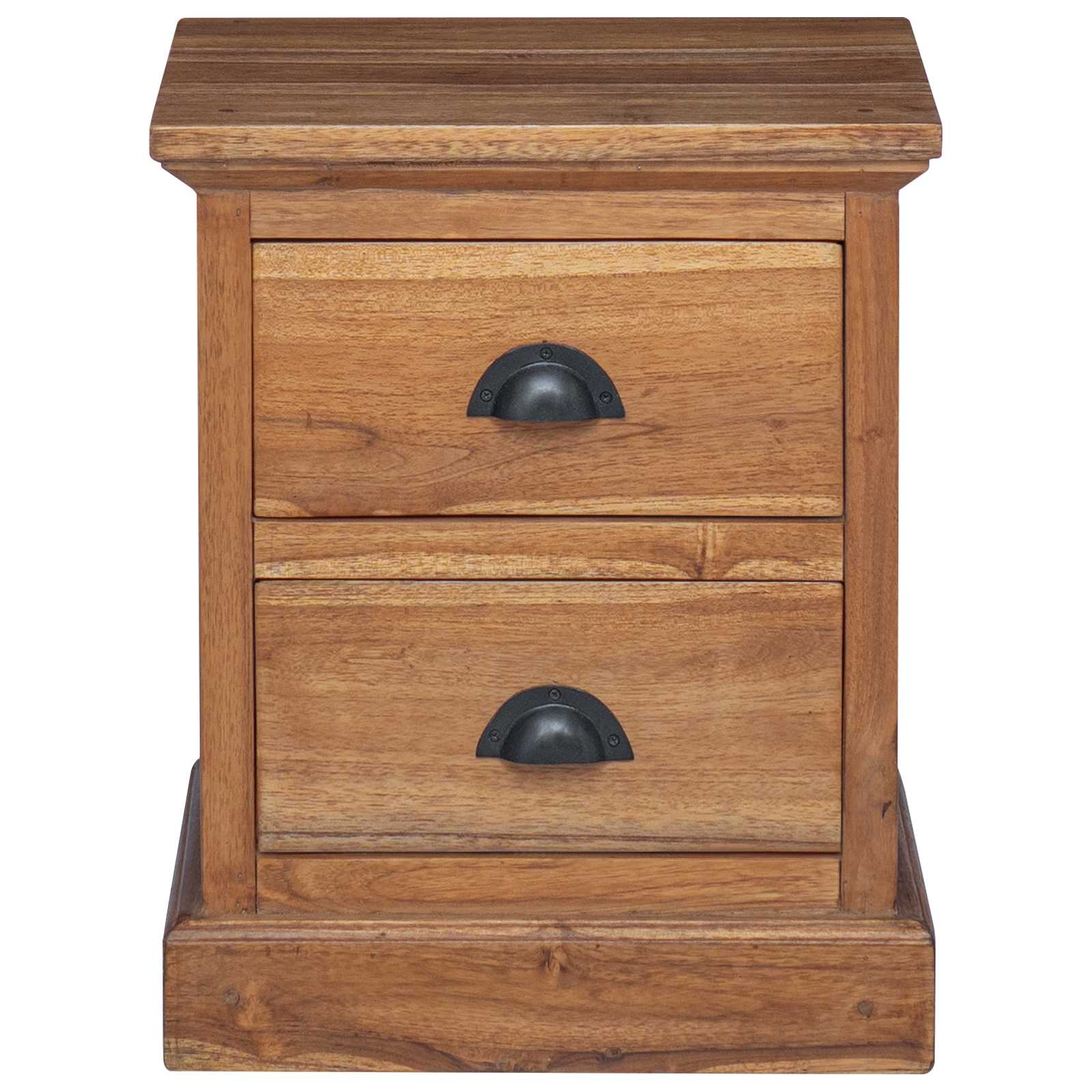 Mesita de Noche Natural 40 x 30 x 50 cm Madera de teca maciza