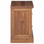 Mesita de Noche Natural 40 x 30 x 50 cm Madera de teca maciza