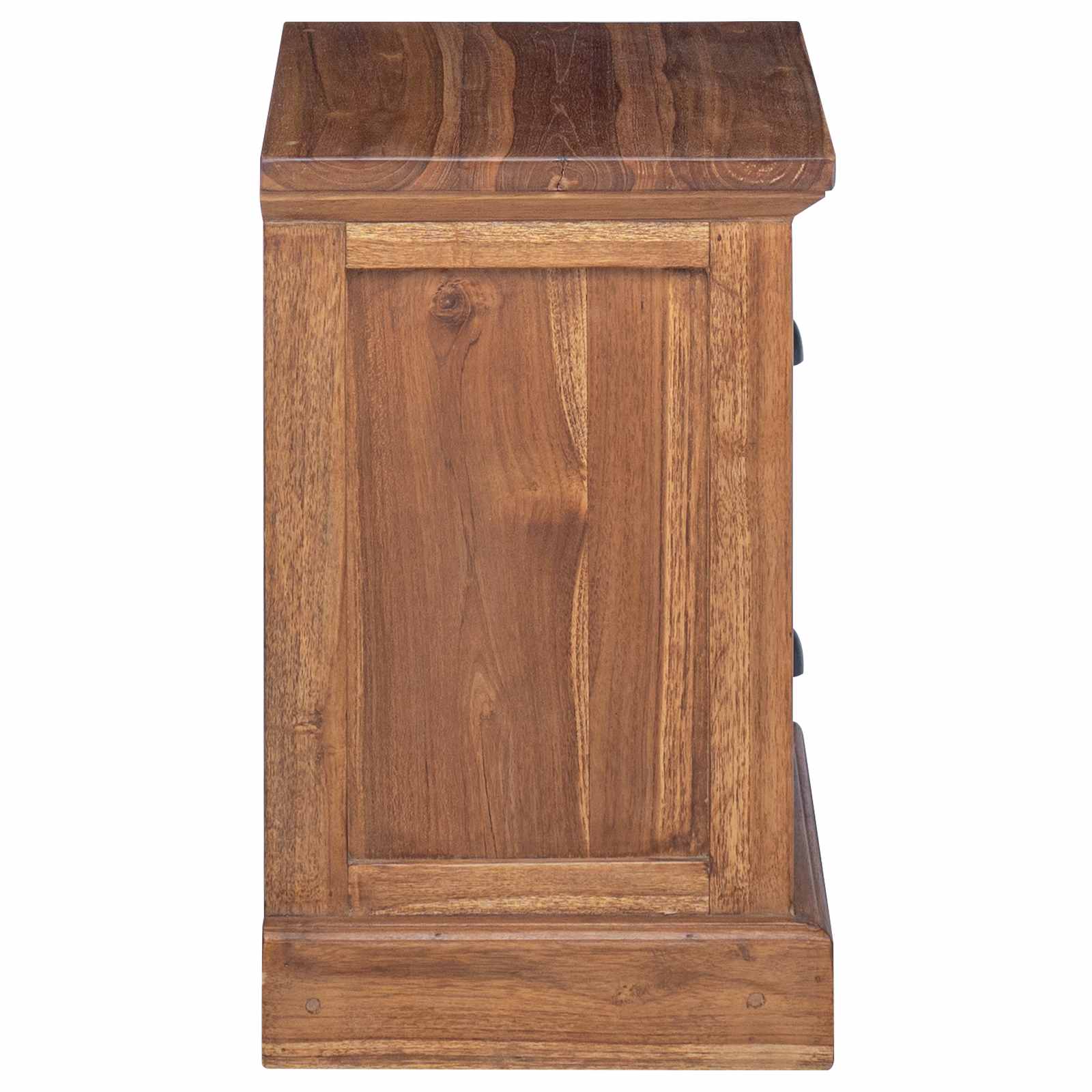 Mesita de Noche Natural 40 x 30 x 50 cm Madera de teca maciza