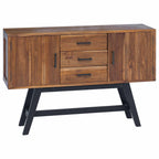 Soporte de TV Natural 110 x 30 x 75 cm Madera de teca maciza